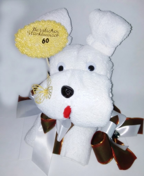 Handtuchfigur Hund „Bodo“